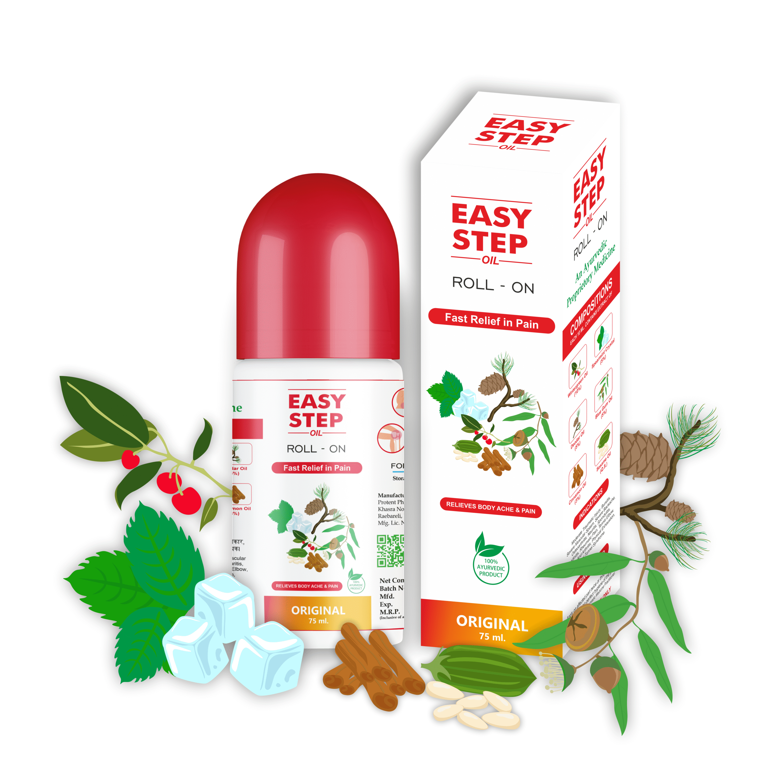 Easy Step Oil For Fast & Effective Pain Relief - 75 ml